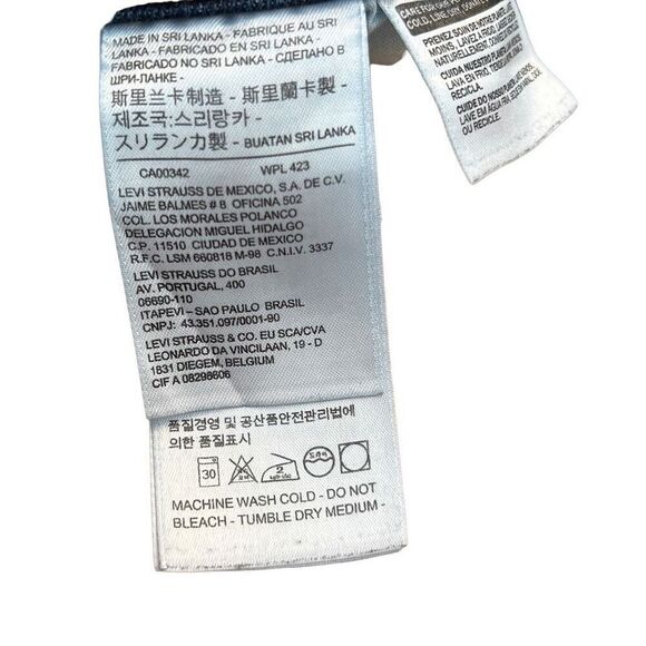 Levi Strauss & Co. Women's Blue Distressed Sexy Skinny Denim Jeans Size 28 - Picture 3 of 8